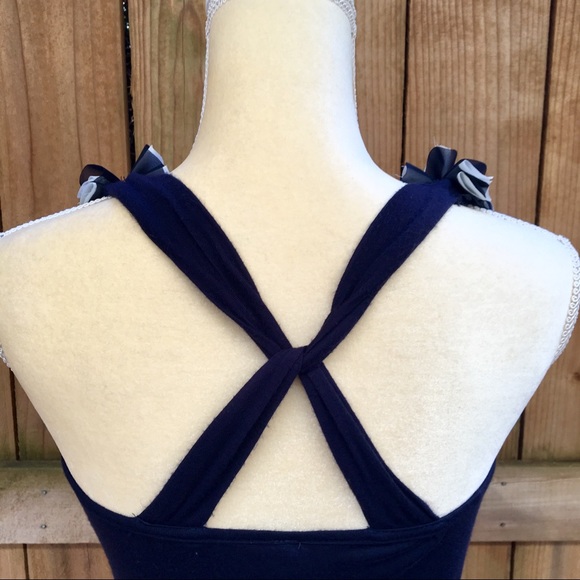 Charlotte Russe Ruffle Halter Blouse GUC - Picture 6 of 8